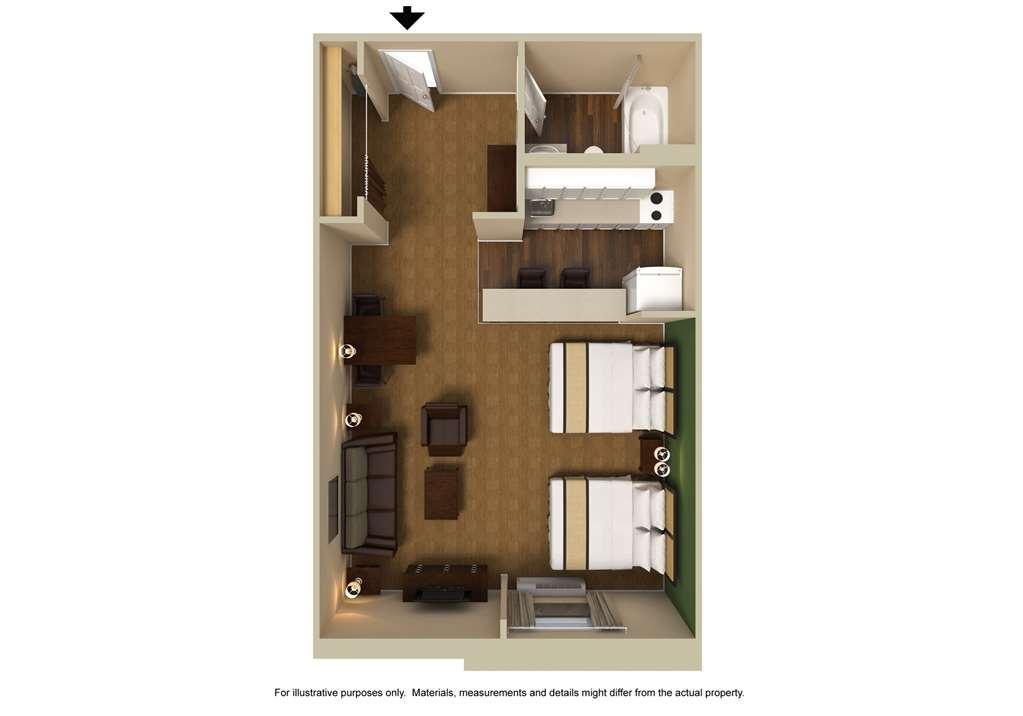 Extended Stay America Suites - Chicago - Lombard - Yorktown Center Pokoj fotografie